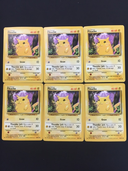 Pokemon Pikachu Base Set Yellow Cheeks 58/102