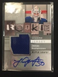 2009-10 SPx Jonas Gustavsson Maple Leafs Rookie Autograph Jersey Card /499