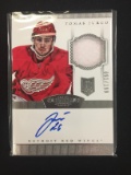 2013-14 Panini Dominion Tomas Jurco Red Wings Rookie Autograph Jersey Card /199