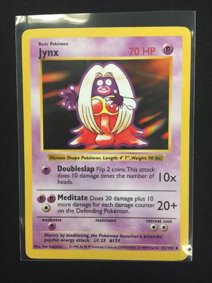 Pokemon Jynx Shadowless Base Card 31/102