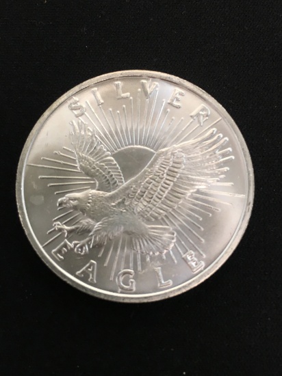 1 Troy Ounce .999 Fine Silver Sunshine Minting Silver Eagle Silver Bullion Roun Coin