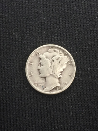 1944-United States Mercury Dime - 90% Silver Coin