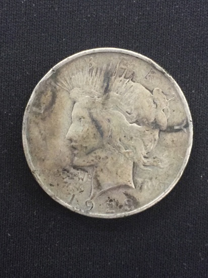 1923-D United States Peace Silver Dollar - 90% Silver Coin