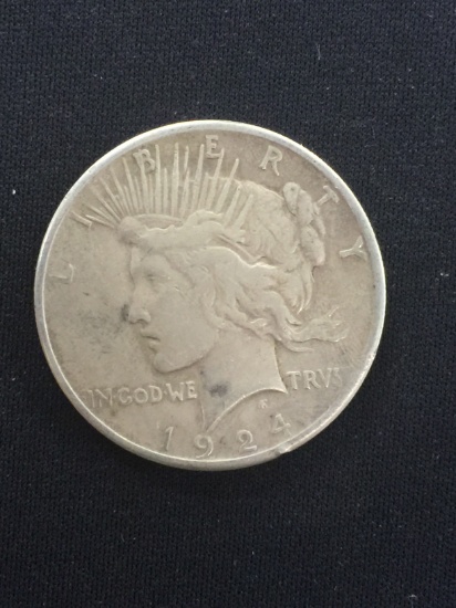 1924-United States Peace Silver Dollar - 90% Silver Coin
