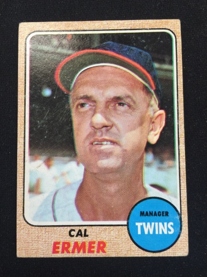 1968 Topps #206 Cal Ermer Twins