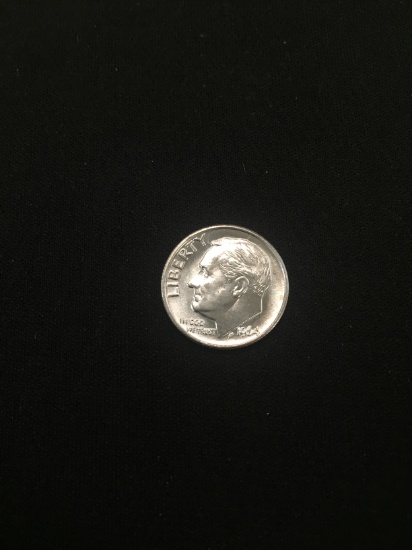 1964 United States Roosevelt Dime - 90% Silver BU Condition Coin