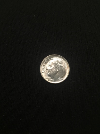 1964 United States Roosevelt Dime - 90% Silver BU Condition Coin