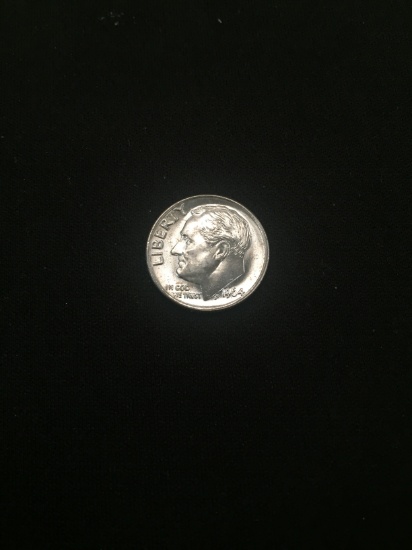 1964 United States Roosevelt Dime - 90% Silver BU Condition Coin