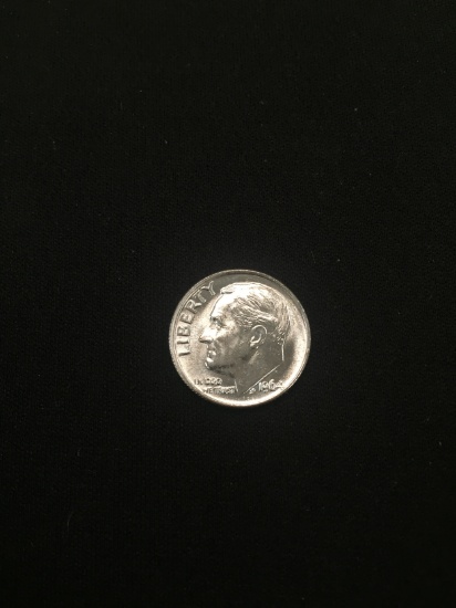 1964 United States Roosevelt Dime - 90% Silver BU Condition Coin