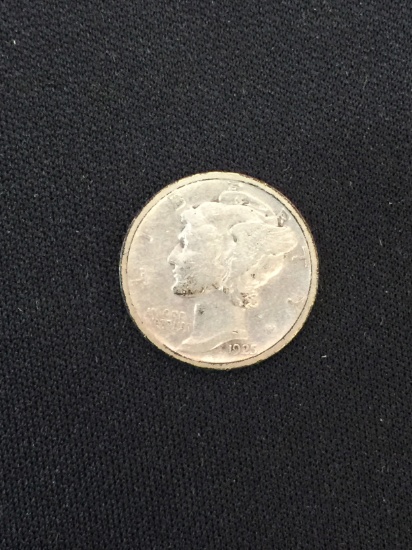 1925-S United States Mercury Silver Dime - 90% Silver Coin