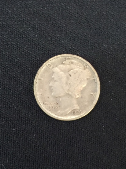 1926-D United States Mercury Silver Dime - 90% Silver Coin