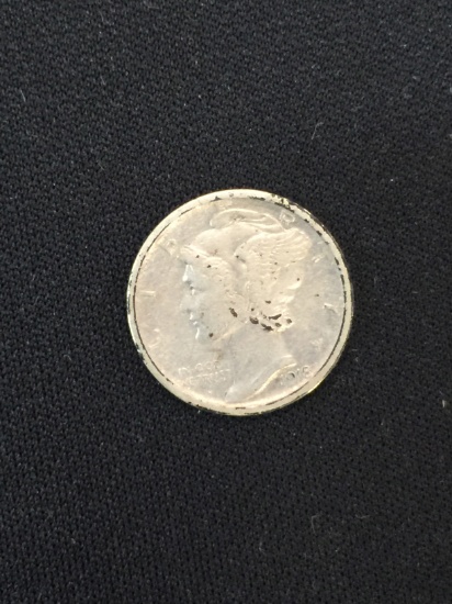 1918-S United States Mercury Silver Dime - 90% Silver Coin