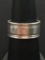 Sterling Silver Hand Made Cigar Band - Size 7.25