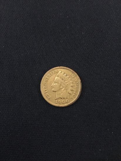 1900 Gold Plated United States Indian Head Penny
