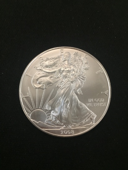 2008-American Silver Eagle 1 Ounce .999 Fine Silver Bullion Coin