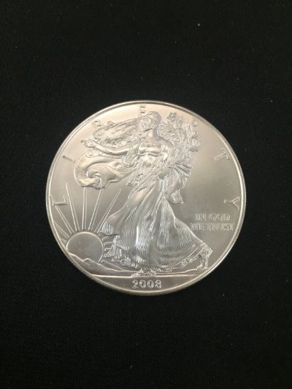 2008-American Silver Eagle 1 Ounce .999 Fine Silver Bullion Coin