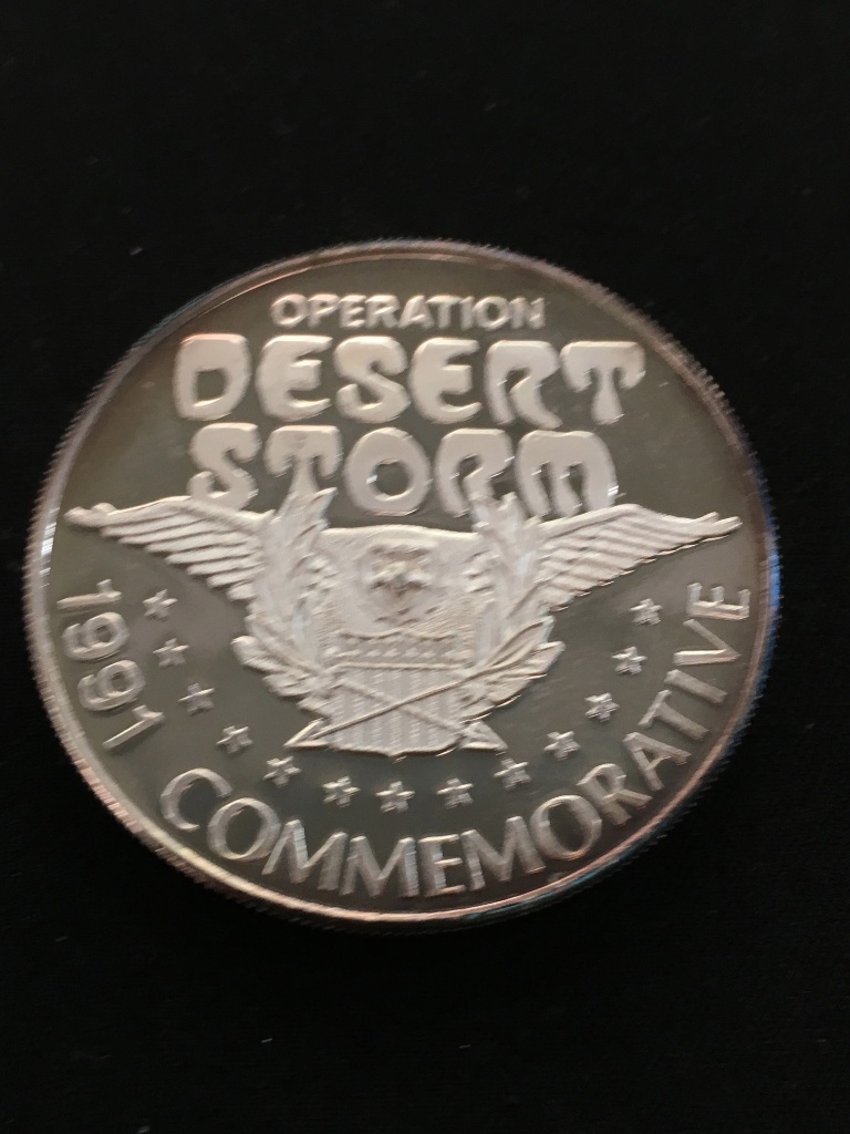 1 Troy Ounce 999 Fine Silver Operation Desert Storm 1991 Silver Bullion Round Coin Coins Currency Bullion Silver Silver Bullion Bars Rounds Online Auctions Proxibid