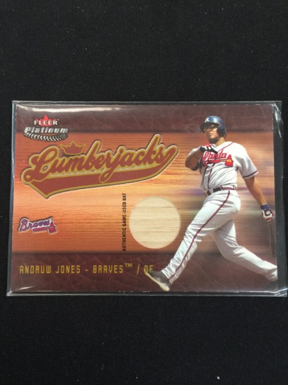 2005 Fleer Andruw Jones Braves Game-Used Bat Memorabilia Card /250
