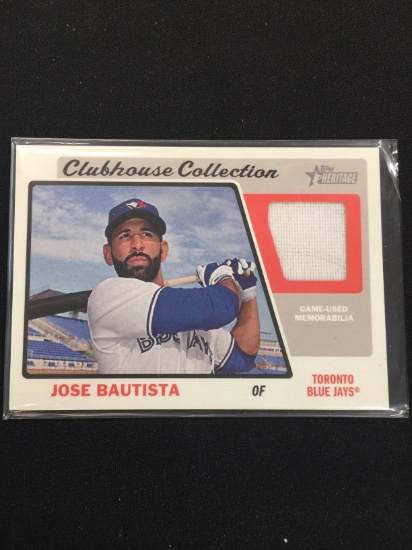 2015 Topps Jose Bautista Blue Jays Jersey Card
