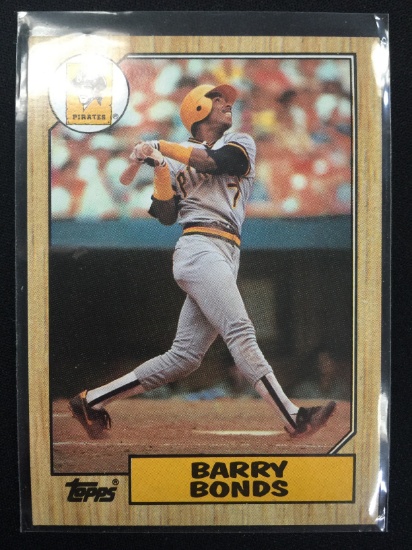1987 Topps Barry Bonds Pirates Card