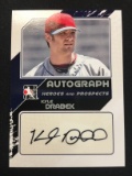 2011 In The Game Kyle Drabek Heroes and Prospects Autograph Card