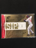 2008 SPx Baseball Josh Barfield Indians Jersey Card
