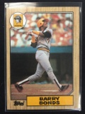 1987 Topps Barry Bonds Pirates Card