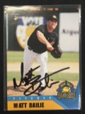 2002 Multi Ad Sports Matt Bailie Signature Card