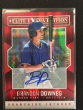 2014 Panini Brandon Downes Royals Autograph Card /799