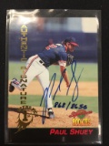 1994 Signature Rookies Paul Shuey Indians Rookie Autograph Card /8650
