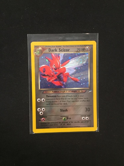 Pokemon Dark Scizor Holofoil Card 9/105