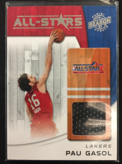 2011 Panini Pau Gasol Lakers All Star Game Jersey Card