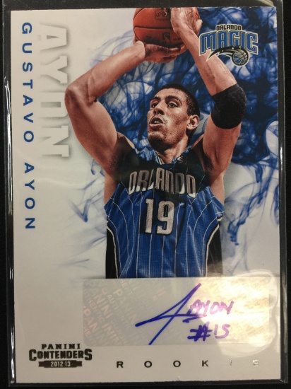 2012/13 Panini Gustavo Ayon Magic Rookie Autograph Card