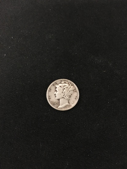 1941-United States Mercury Dime - 90% Silver Coin