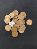 25-Count Lot Lincoln Cent Wheat Pennies