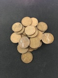 25-Count Lot Lincoln Cent Wheat Pennies