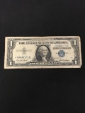 1957-United States Washington $1 Silver Certificate Star Currency Bill Note