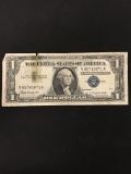 1957-B United States Washington $1 Silver Certificate Currency Bill Note