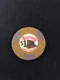 Harvey's Lake Tahoe $1 Casino Chip