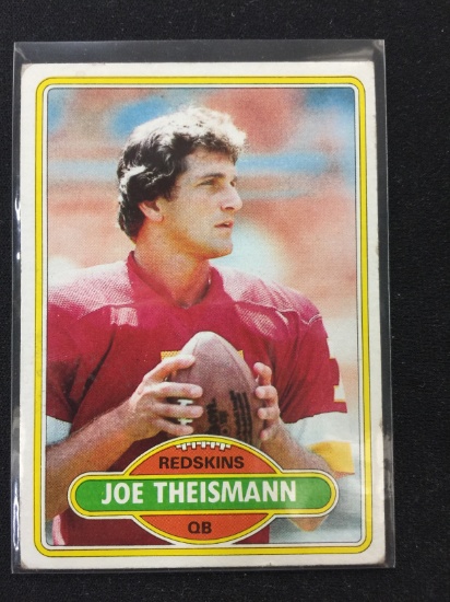 1980 Topps #475 Joe Theismann Redskins Vintage Football Card