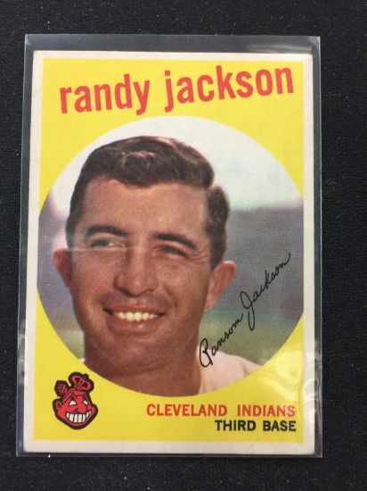 1959 Topps #394 Randy Jackson Indians Vintage Baseball Card