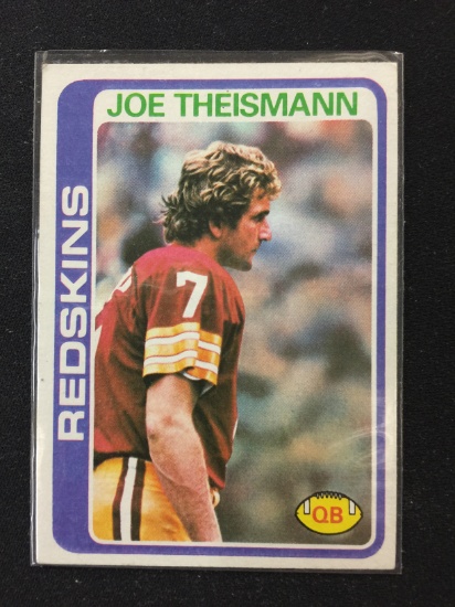 1978 Topps #416 Joe Theismann Redskins Vintage Football Card