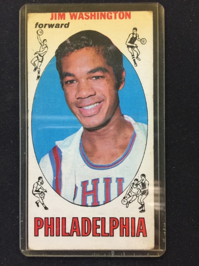 1969-70 Topps #17 Jim Washington 76ers Vintage Basketball Card