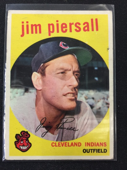 1959 Topps #355 Jim Piersall Indians Vintage Baseball Card