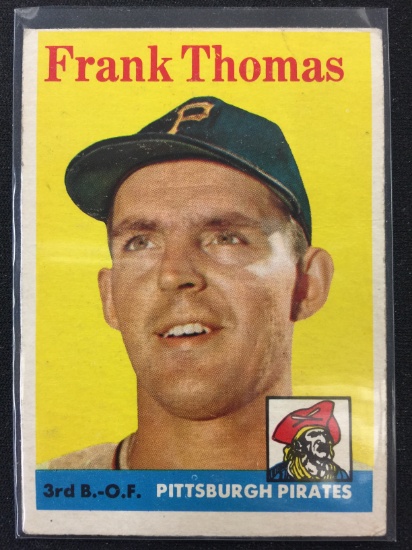 1958 Topps #409 Frank Thomas Pirates Vintage Baseball Card