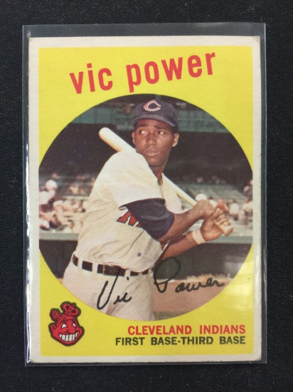 1959 Topps #229 Vic Power Indians Vintage Baseball Card