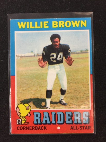 1971 Topps #207 Willie Brown Raiders Vintage Football Card