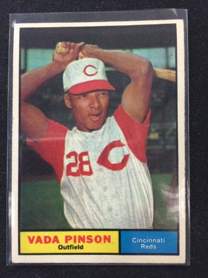 1961 Topps #110 Vada Pinson Reds Vintage Baseball Card
