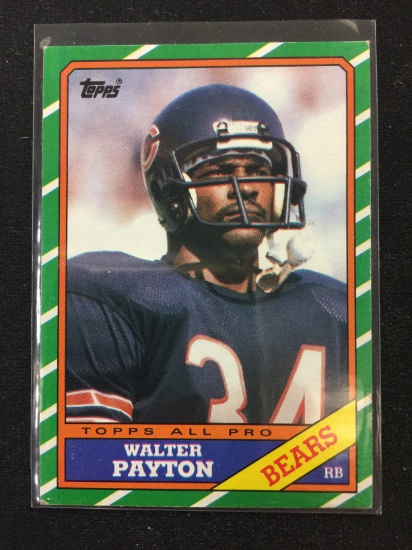 1986 Topps #11 Walter Payton Bears Football Card