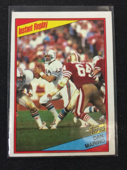 1984 Topps #124 Dan Marino Dolphins Instant Replay Rookie Card